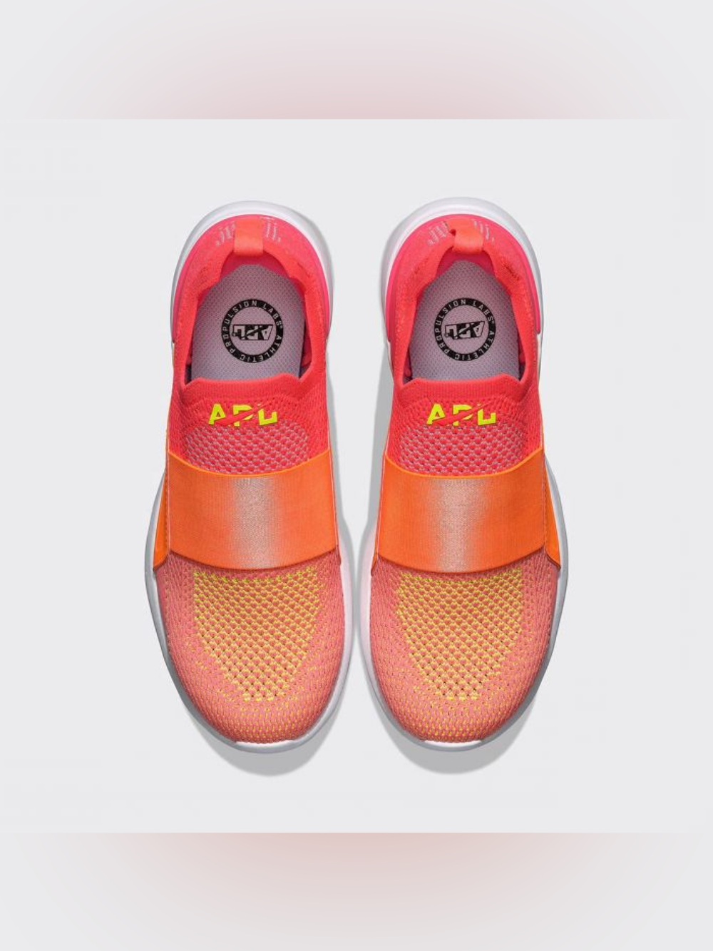 APL TechLoom Bliss Running Shoes in Neon Orange/Pink, Size 10.5